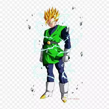 Нашивки для сумки для одежды, термонаклейки с утюгом на термонаклейке Gohan Ssj Dragon Ball Gohan Goku, моющиеся теплопередачи