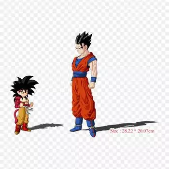 Нашивки для сумки для одежды, термонаклейки с утюгом на термонаклейках Mystic Gohan Gohan, моющиеся теплопередачи с узором