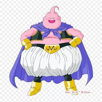 Нашивки для сумки для одежды, термонаклейки с утюгом на термонаклейках Fat Majin Buu Majin Buu Piccolo, моющиеся теплопередачи