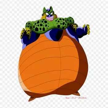 Нашивки для сумки для одежды, термонаклейки с утюгом на термонаклейках Dragon Ball Cell Bomba Cell Goku, моющиеся теплопередачи