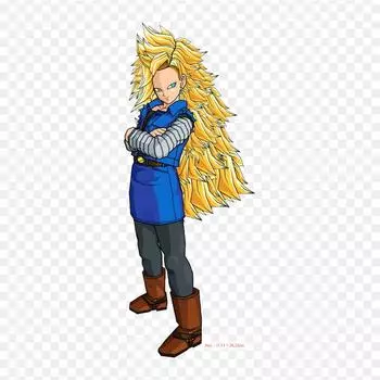 Нашивки для сумки для одежды, термонаклейки с утюгом на Android 18 Ssj3 Android 18 Android 17, моющиеся теплопередачи с узором