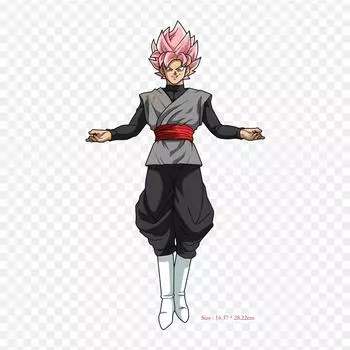 Нашивки для сумки для одежды, термонаклейки с утюгом на термонаклейке Goku Black Ssj Rose 2 Goku Vegeta, моющиеся теплопередачи