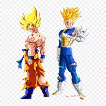 Нашивки для сумки для одежды, термонаклейки с утюгом на термонаклейках, плавки Super Saiyan Goku, моющиеся с узором, теплопередача