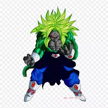 Нашивки для сумки для одежды, термонаклейки с утюгом и узором Broly Vegeta, моющиеся, теплопередача