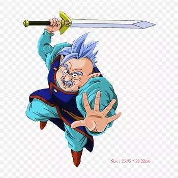 Нашивки для сумки для одежды, термонаклейки с утюгом на термонаклейках East Kaio-shin King Kai, моющиеся теплопередачи с узором