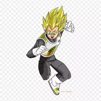 Нашивки для сумки для одежды, термонаклейки с утюгом на термонаклейках Dbs Vegeta Super Saiyan Vegeta Goku, моющиеся теплопередачи