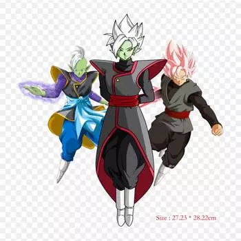 Нашивки для сумки для одежды, термонаклейки с утюгом на термонаклейке Super Zamasu Goku Vegeta, моющиеся теплопередачи