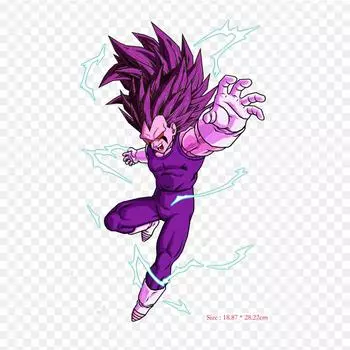 Нашивки для сумки для одежды, термонаклейки с утюгом на термонаклейках с рисунком Гоку, короля Вегеты, моющиеся теплопередачи