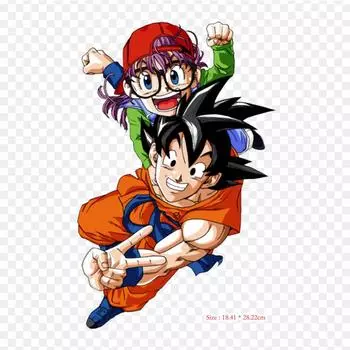 Нашивки для сумки для одежды, термонаклейки с утюгом на термонаклейках Акира Торияма Гоку Арале Норимаки, моющиеся теплопередачи