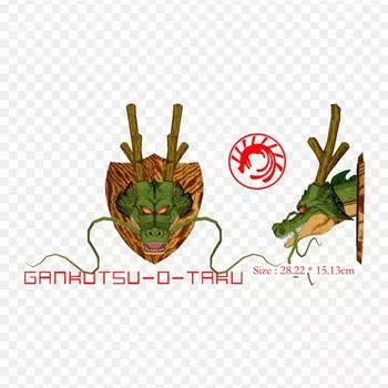 Нашивки для сумки для одежды, термонаклейки с утюгом на термонаклейках, моющиеся теплопередачи с узором Шенрон Гоку Пикколо