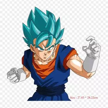 Нашивки для сумки для одежды, термонаклейки с утюгом на термонаклейке Vegito Super Saiyan God Vegeta Gogeta, моющиеся теплопередачи с узором