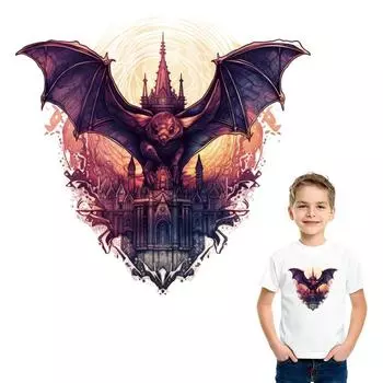 Нашивки на одежду Bats In The Castle Термопресс виниловые толстовки с капюшоном Топы DIY A-Level моющиеся панк-нашивка