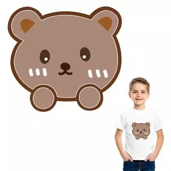 Нашивки на одежду с мультяшными медведями, новые теплопередающие моющиеся аксессуары для одежды «сделай сам», железная переноска, принадлежности для рукоделия «сделай сам»