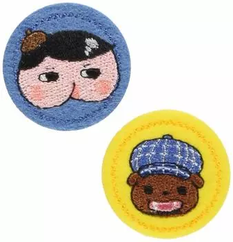 Нашивки Pioneer Patch Butt 2 1 шт. Ширина 32 мм x Высота 33 мм OST02 Ткань, выкройки, каждая,