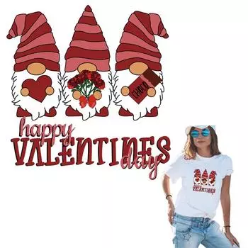 Нашивки с буквами, новые термопрессовые аппликации, модные полоски, наклейки «сделай сам», джинсовые нашивки для одежды, с Днем Святого Валентина 20.7x22cm