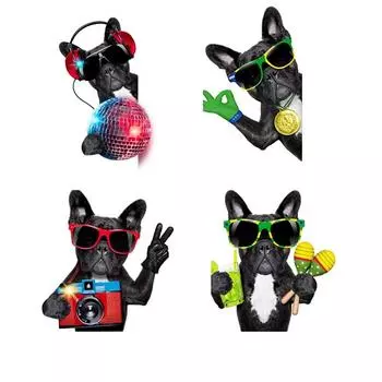 Нашивки с изображением животных из мультфильмов/собаки, термоперенос для футболок, термонаклейки, виниловые наклейки для аппликации на одежду