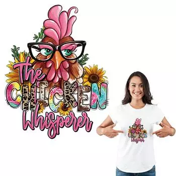 Нашивки с куриным шепотом для одежды, наклейки, модные джинсы, термопресс, аппликация, аксессуар «сделай сам», наклейка в полоску, железная нашивка