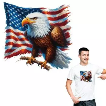 Нашивки с рисунком орла на одежде, моющиеся виниловые толстовки A-Level, топы, самодельные термонаклейки на мотоцикле в стиле панк