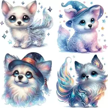 Нашивки Shine Cats для одежды, изготовленные на заказ, животные, термопресс, аппликации, наклейки Ropa для одежды, футболки, термонаклейки своими руками