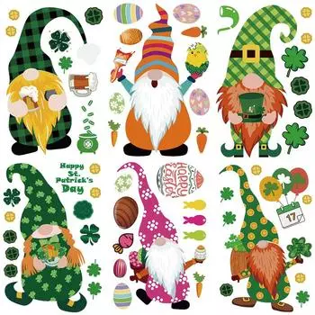 Нашивки в виде эльфа-гнома в подарок, термонашивки на одежду, полоски, мультфильмы, термоаппликации для футболок, наклейки для переноса на одежду с помощью утюга