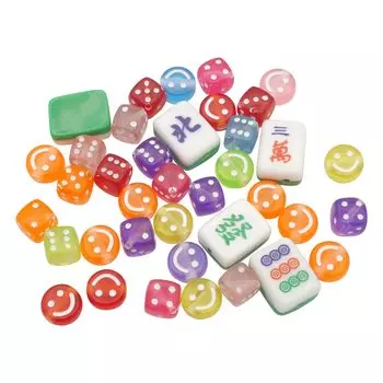 NASKA Bead Assortment Set Chunky Colorful Beads Smile Mix 20g COL.1 Approx. B-52