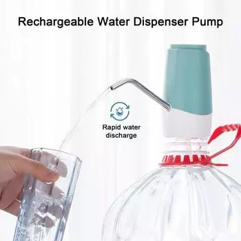 Насос для дозирования воды. Управление одним касанием. Герметичность. Универсальная совместимость. Простая установка. Электрическая зарядка через USB. Автоматический водяной насос. чёрный