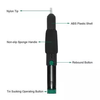 Насос для отпайки, ручной припой, инструмент для распайки, инструмент для удаления паяных соединений, электронный