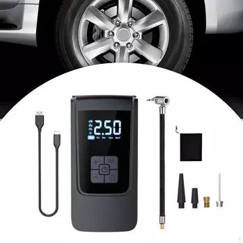Насос для шин, перезаряжаемый воздушный компрессор 110PSI, цифровой дисплей для автомобиля, игрушки для бассейна, легкий вес