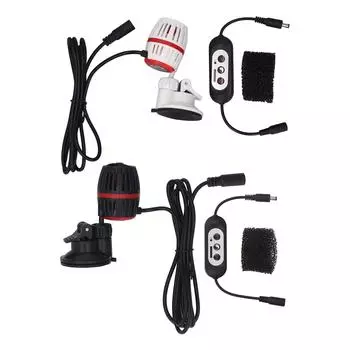 Насос для создания волн в аквариуме, создающий движение воды, 4-ступенчатый насос с переменной частотой для циркуляции воды в аквариуме Black