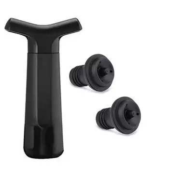 Насос Leeseph Wine Saver с 2 вакуумными пробками, средство для сохранения вина, многоразовый укупорщик бутылок сохраняет вино свежим, идеальный рождественский подарок