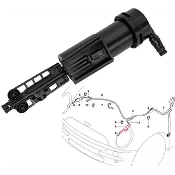 Насос омывателя левой фары 61677147047 для Mini Cooper R53