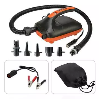 Насос высокого давления (полный цикл) Электрический HT-782 для лодок ПВХ и досок SUP чёрный