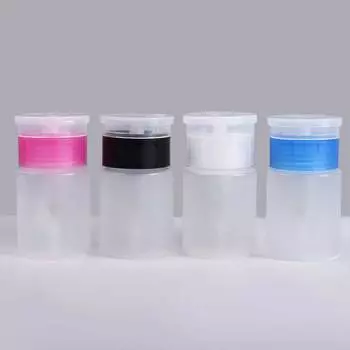 Насосная пластиковая бутылка Многоразовая бутылка Бутылка для удаления ногтей Бутылка-дозатор Косметический контейнер