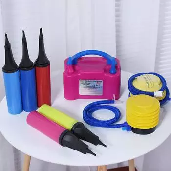 Насосы для воздушных шаров: Варианты с ручным, ножным и электрическим приводом, а также свадебные принадлежности