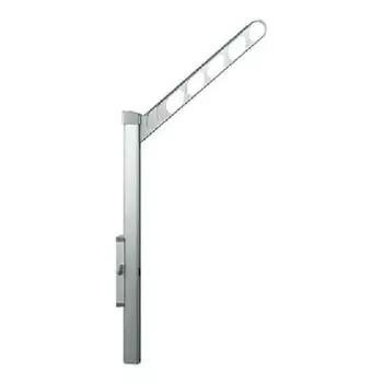 NASTA Vertical movable pole with arm Silver 2 pieces 1 set KS-DA556ASPN-SV