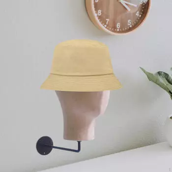 Настенная детская модель головы манекена, стойка для хранения шляп, многоцелевая пена и ткань, высота 9,4 дюйма