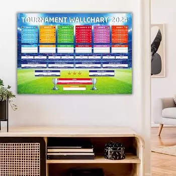 Настенная диаграмма чемпионата Европы по футболу 2024 года, кронштейн, плакат, Германия, настенная диаграмма чемпионата Европы по футболу УЕФА 2024 года