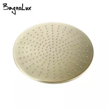 Настенная душевая головка Rian, только латунь, черный хром, матовый, розовое золото, душевая кабина, ванная комната, без кронштейна 8inch