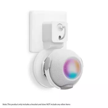 Настенная интеллектуальная подставка для динамиков, подходящая для мини-аудиоподставки HomePod с возможностью управления шнуром питания белый
