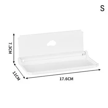 Настенная Экономия Места Складная Полка для Хранения Без Перфорации Держатель для Телефона Полка для Хранения Wi-Fi Роутера Органайзер для Ванной S