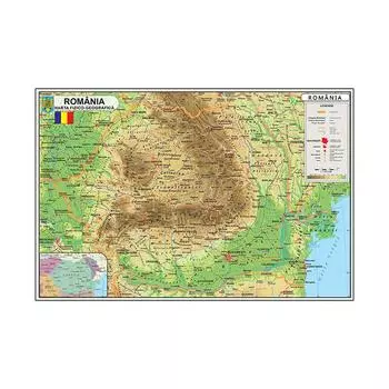 Настенная карта, Румынская серия карт, Тканевая карта фона Румынии, Картина для декора стен дома, Географические инструменты, Инструменты для туризма/образования 59cm*42cm(Canvas)