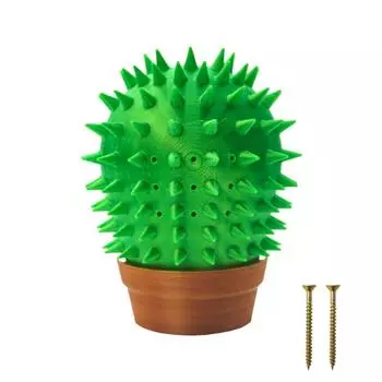 Настенная когтеточка для кошек, 3D-печать, массажные гребни, кактус, когтеточка для кошек, снимает скуку