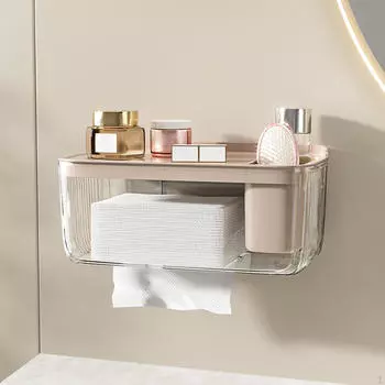 Настенная коробка для туалетной бумаги, многоцелевая, современное хранилище