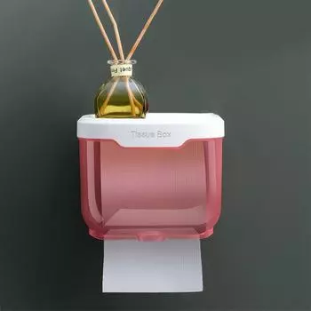 Настенная коробка для туалетной бумаги в ванной комнате, стойка для хранения туалетной бумаги без отверстий, держатель для телефона, водонепроницаемая полка, органайзер для кухни и ванной