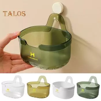 Настенная корзина для хранения, дренируемая, быстросохнущая, большого калибра, с верхним отверстием, большой емкости, компактный кухонный гаджет жёлтый