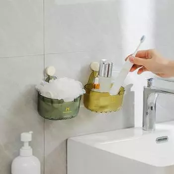 Настенная корзина для хранения, дренируемая, быстросохнущая, большого калибра, с верхним отверстием, большой емкости, компактный кухонный гаджет зелёный