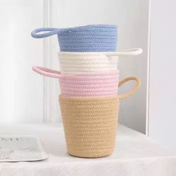 Настенная корзина для хранения вещей Настольное ведро для хранения вещей Качественные небольшие корзины для белья Косметика хаки