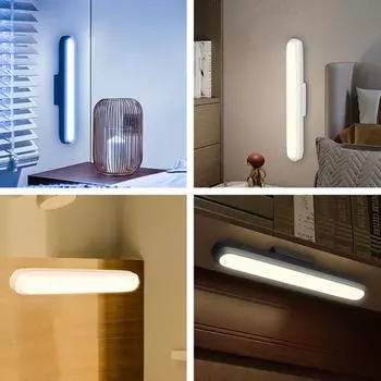 Настенная лампа для чтения, пульт дистанционного управления, 3 цветовых режима, лампа на двухъярусной кровати, регулируемая яркость освещения на панели крана, магнитное крепление, беспроводная связь под освещением шкафа