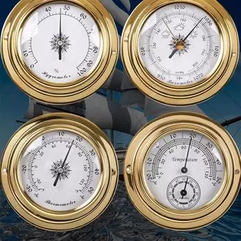 Настенная метеостанция, измерение температуры и влажности, барометр, термометр, гигрометр, часы, домашние часы
