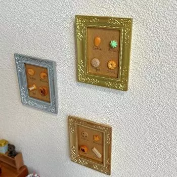 Настенная модель кукольного домика, мини-винтажная фоторамка, реалистичная подвесная картина, аксессуар для кукольного домика D